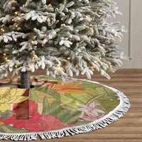 Mahalo Hawaii - Ka Pule a ka Haku Tree Skirt Tropical Flowers