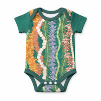 Mahalo Hawaii - Ka Pule a ka Haku Baby Onesie Mixed Lei