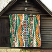 Mahalo Hawaii - Ka Pule a ka Haku Quilt Mixed Lei LT7 - Polynesian Pride