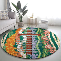Mahalo Hawaii - Ka Pule a ka Haku Round Carpet Mixed Lei LT7 - Polynesian Pride