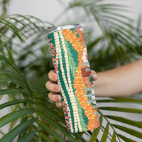 Mahalo Hawaii - Ka Pule a ka Haku Skinny Tumbler Mixed Lei LT7 - Polynesian Pride