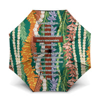 Mahalo Hawaii - Ka Pule a ka Haku Umbrella Mixed Lei LT7 One Size Folded 11.42 inch Opened Diameter 37.4 inch Sage Green - Polynesian Pride
