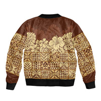 Niue Hiapo Motif Bomber Jacket Tapa Classic