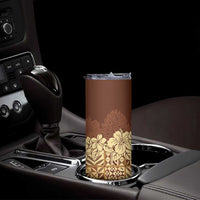 Niue Hiapo Motif Skinny Tumbler Tapa Classic