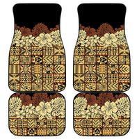 Niue Hiapo Motif Car Mats Tapa Classic - Black Ver