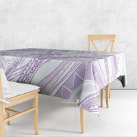 Sharks Couple Dreamy Polynesians Floral Sea Tablecloth Lilac - Polynesian Pride