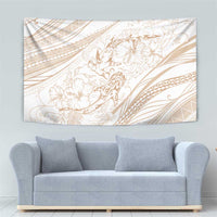 Sharks Couple Dreamy Polynesians Floral Sea Tapestry Hazel LT7 - Polynesian Pride