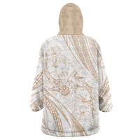 Sharks Couple Dreamy Polynesians Floral Sea Wearable Blanket Hoodie Hazel - Polynesian Pride