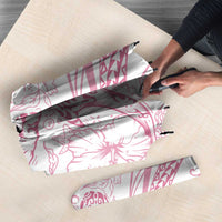 Sharks Couple Dreamy Polynesians Floral Sea Umbrella Pink - Polynesian Pride