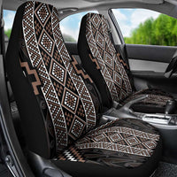 Classic Tukutuku Pattern Aotearoa Car Seat Cover Niho Taniwha and Puhoro Motifs LT7 - Polynesian Pride