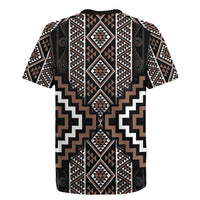 Classic Tukutuku Pattern Aotearoa Rugby Jersey Niho Taniwha and Puhoro Motifs