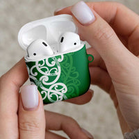 Pounamu Green Maori AirPods Case Koru Kowhaiwhai - Polynesian Pride