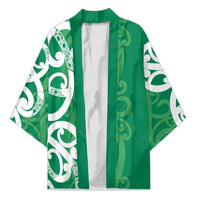 Pounamu Green Maori Kimono Koru Kowhaiwhai - Polynesian Pride