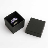 Violet Green Maori Classic Ring Koru Kowhaiwhai
