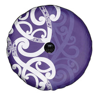 Violet Green Maori Spare Tire Cover Koru Kowhaiwhai - Polynesian Pride
