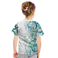 Paua Shell Maori Kid T Shirt Koru Kowhaiwhai - Polynesian Pride