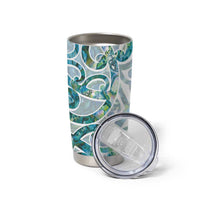 Paua Shell Maori Tumbler Cup Koru Kowhaiwhai - Polynesian Pride