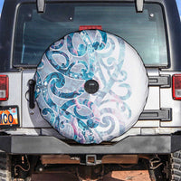 Turquoise Paua Shell Maori Spare Tire Cover Koru Kowhaiwhai - Polynesian Pride