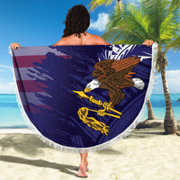 American Samoa Mix US Beach Blanket Flag Day Grunge Style