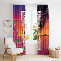 Guam Chamorro Window Curtain Artsy Latte Stone