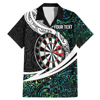 Personalized NZ Darts Family Matching Mermaid Dress and Hawaiian Shirt Paua Shell Maori Koru Whakairo - Polynesian Pride