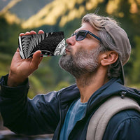 Personalized NZ Darts 4 in 1 Can Cooler Tumbler Paua Shell Maori Koru Whakairo - Purple - Polynesian Pride