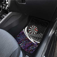 Personalized NZ Darts Car Mats Paua Shell Maori Koru Whakairo - Purple - Polynesian Pride