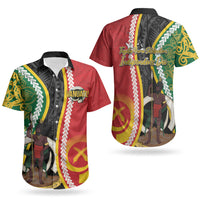 Ni-Vanuatu Indipendens Dei Celebretem Couples Matching Short Sleeve Bodycon Dress and Hawaiian Shirt Yumi Yumi Yumi LT7 - Polynesian Pride