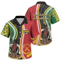 Ni-Vanuatu Indipendens Dei Celebretem Family Matching Off Shoulder Short Dress and Hawaiian Shirt Yumi Yumi Yumi LT7 Son's Shirt Multicolor - Polynesian Pride