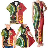 Ni-Vanuatu Indipendens Dei Celebretem Family Matching Tank Maxi Dress and Hawaiian Shirt Yumi Yumi Yumi LT7 - Polynesian Pride