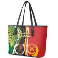 Ni-Vanuatu Indipendens Dei Celebretem Leather Tote Bag Yumi Yumi Yumi