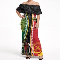 Ni-Vanuatu Indipendens Dei Celebretem Off Shoulder Maxi Dress Yumi Yumi Yumi