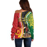 Ni-Vanuatu Indipendens Dei Celebretem Off Shoulder Sweater Yumi Yumi Yumi