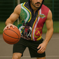 Ni-Vanuatu Indipendens Dei Celebretem Sleeveless Zip Hoodie Yumi Yumi Yumi