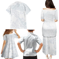 Samoa White Sunday Family Matching Puletasi Dress and Hawaiian Shirt Hibiscus Special LT7 - Polynesian Pride