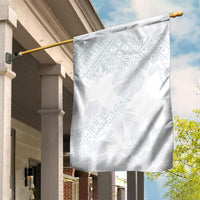 Samoa White Sunday Garden Flag Hibiscus Special LT7 House Flag White - Polynesian Pride