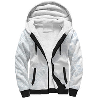 Samoa White Sunday Sherpa Hoodie Hibiscus Special LT7 Unisex White - Polynesian Pride