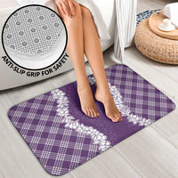 Hawaii Aloha Plumeria Lei Violet Palaka Bathroom Set - Polynesian Pride