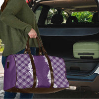 Hawaii Aloha Plumeria Lei Violet Palaka Travel Bag - Polynesian Pride