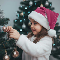 Hawaii Aloha Plumeria Lei Fuschia Palaka Christmas Santa Hat - Polynesian Pride