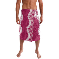 Hawaii Aloha Plumeria Lei Fuschia Palaka Lavalava - Polynesian Pride