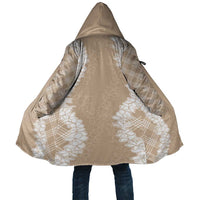 Hawaii Aloha Plumeria Lei Beige Palaka Cloak - Polynesian Pride