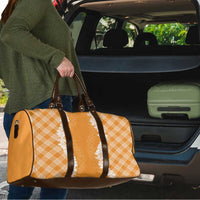 Hawaii Aloha Plumeria Lei Orange Palaka Travel Bag - Polynesian Pride