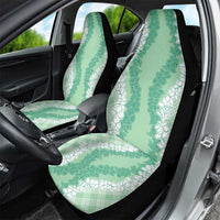 Hawaii Aloha Plumeria Lei Mint Palaka Car Seat Cover - Polynesian Pride