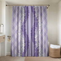 Hawaii Aloha Plumeria Lei Lavender Palaka Bathroom Set - Polynesian Pride