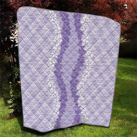 Hawaii Aloha Plumeria Lei Lavender Palaka Quilt LT7 - Polynesian Pride