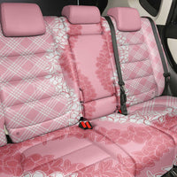 Hawaii Aloha Plumeria Lei Pink Palaka Back Car Seat Cover - Polynesian Pride