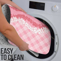 Hawaii Aloha Plumeria Lei Pink Palaka Bathroom Set - Polynesian Pride