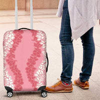 Hawaii Aloha Plumeria Lei Pink Palaka Luggage Cover - Polynesian Pride