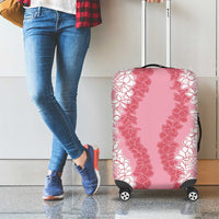 Hawaii Aloha Plumeria Lei Pink Palaka Luggage Cover - Polynesian Pride